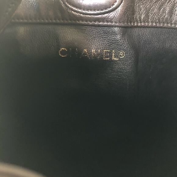 Chanel Gabrielle Lambskin CC Drawstring Dark Brown Backpack Bag